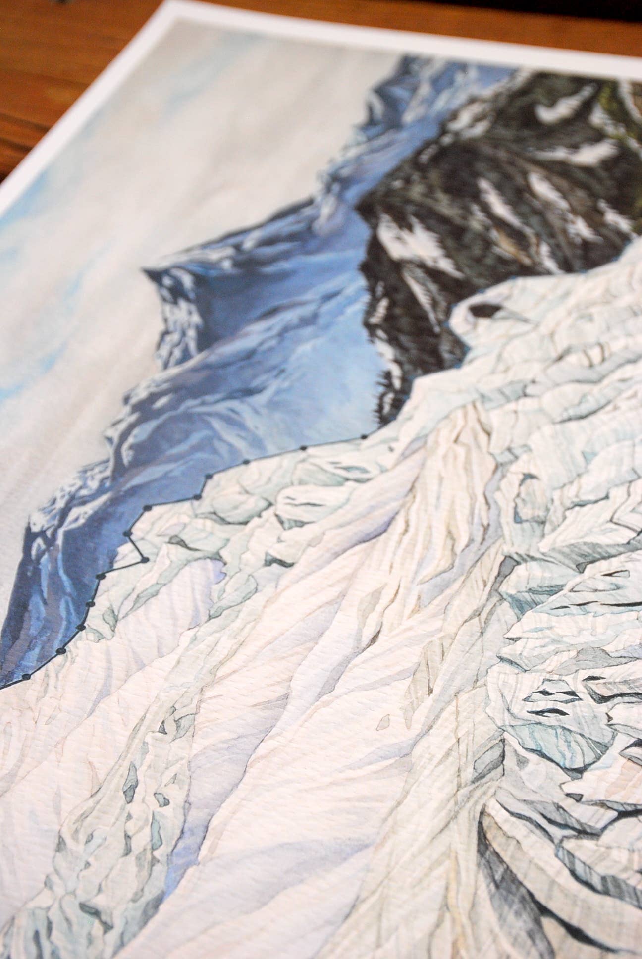 Jill Pelto Art - Wholesale Art Print - Mountain Glacier Art Print3