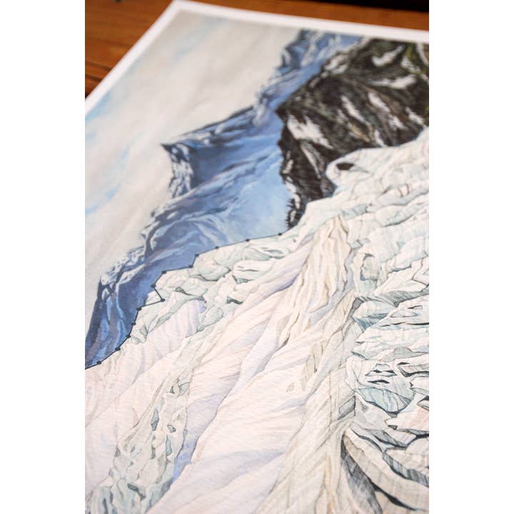 Jill Pelto Art - Wholesale Art Print - Mountain Glacier Art Print3