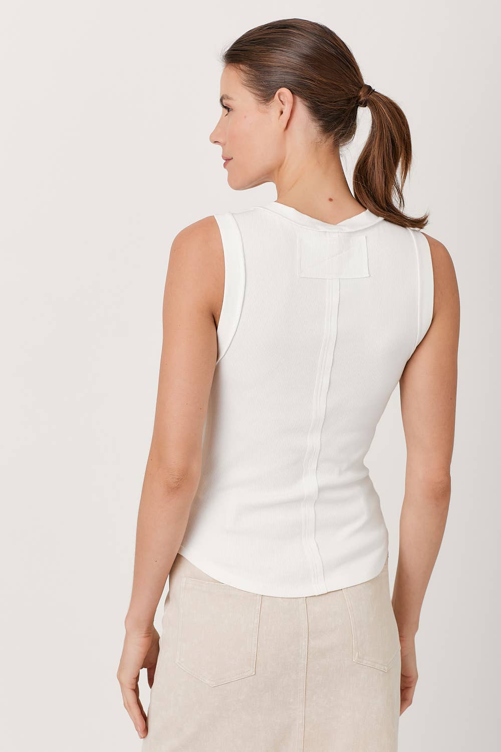 Mystree - Wholesale Tank Top - Women's - 60556 Exposed Seaming Ribbed Tank63