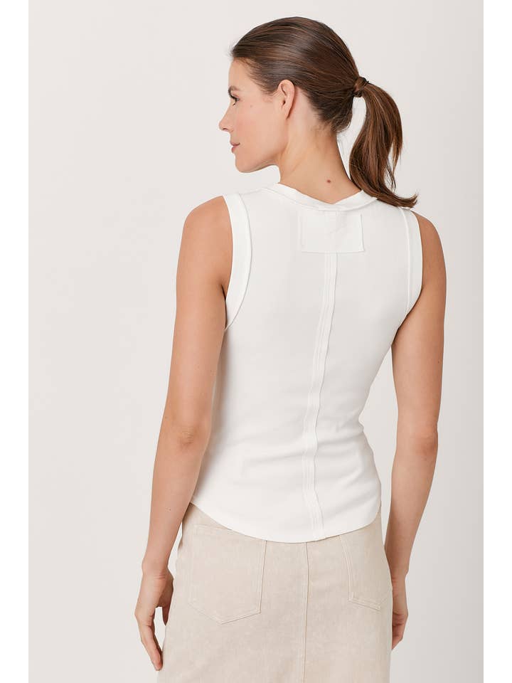 Mystree - Wholesale Tank Top - Women's - 60556 Exposed Seaming Ribbed Tank63