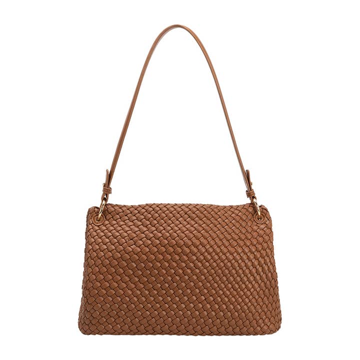 Melie Bianco - Wholesale Shoulder Bag - Women's - Natalia Saddle Recycled Vegan Shoulder Bag
