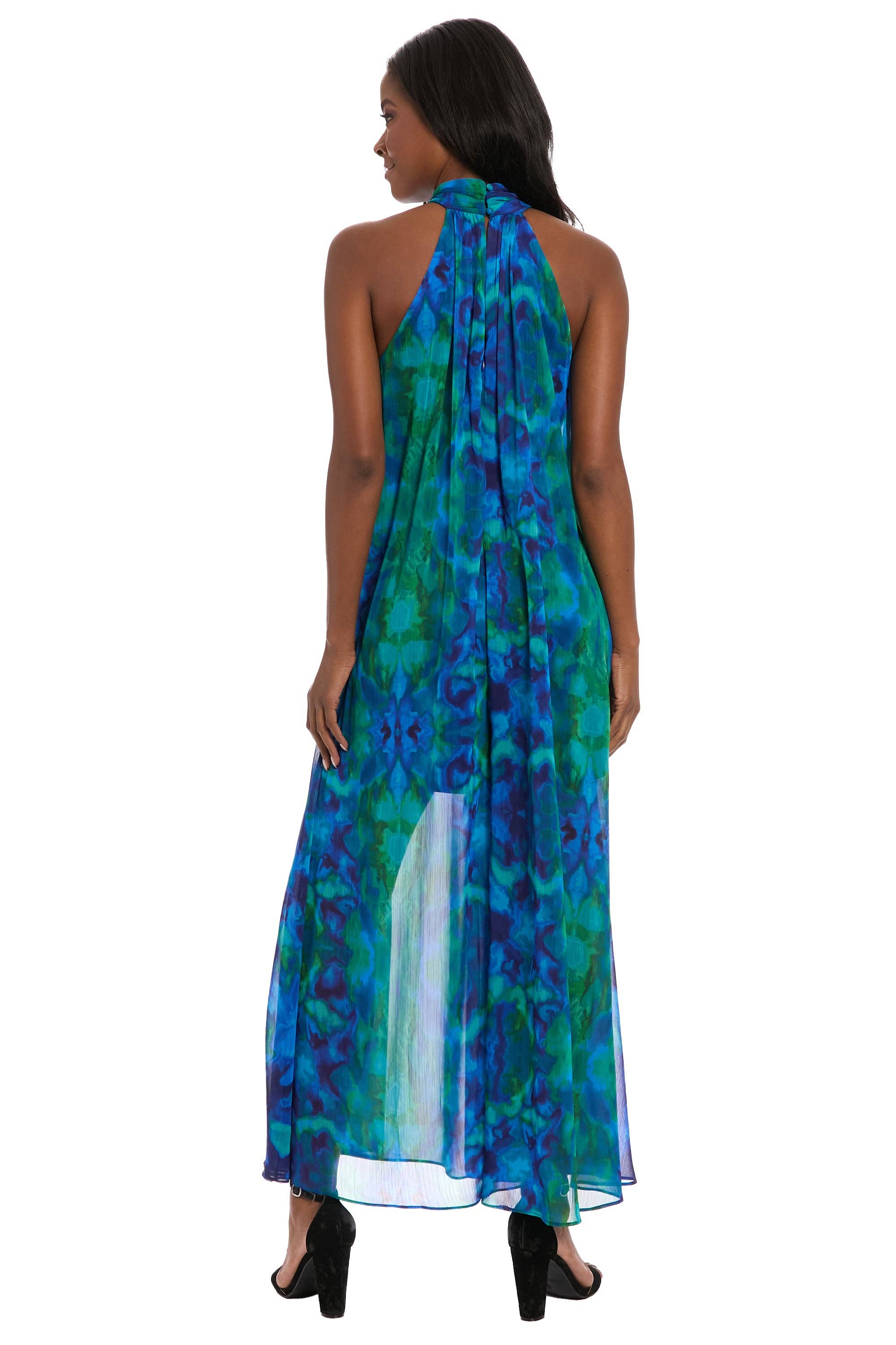 Maggy London Group - Wholesale Jumpsuit - Women's - FLOWY WIDE LEG HALTER JUMPSUIT5