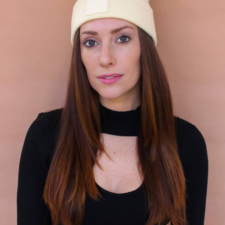 Knotty Accessories – wholesale Mössa - Dam – Slouch Beanie Hat - Ljusgul
