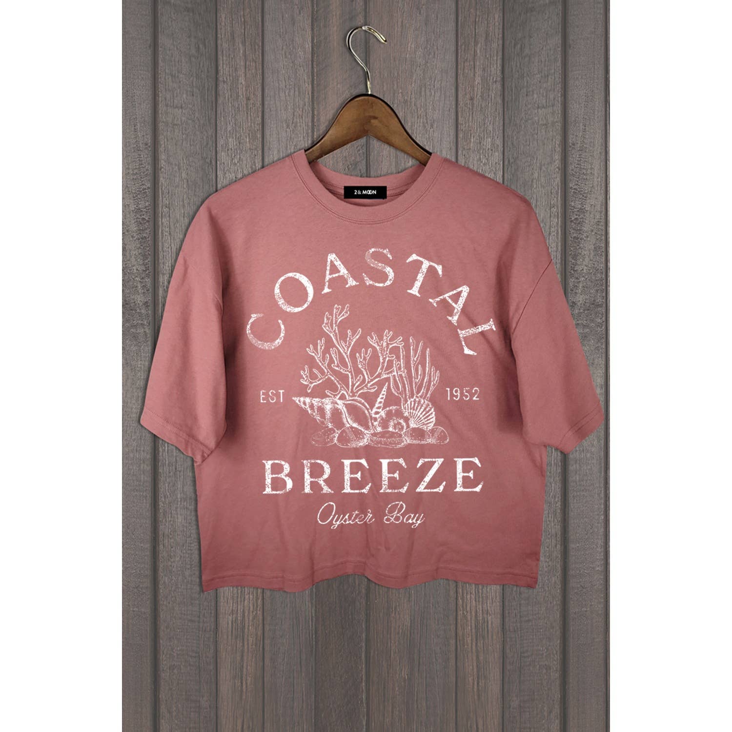 MINEB - Wholesale Screen Printed T-Shirt - Women's - COASTAL BREEZE OYSTER BAY TEE2