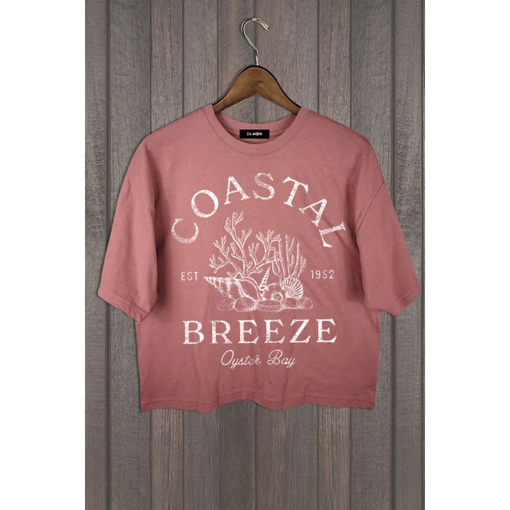 MINEB - Wholesale Screen Printed T-Shirt - Women's - COASTAL BREEZE OYSTER BAY TEE2