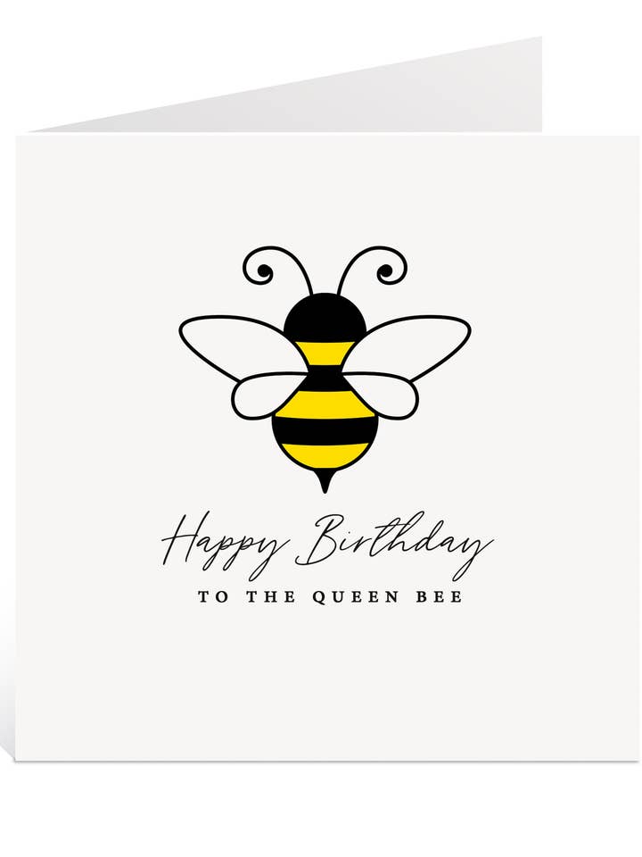 Queen Bee Birthday Card for wholesale by Creationery