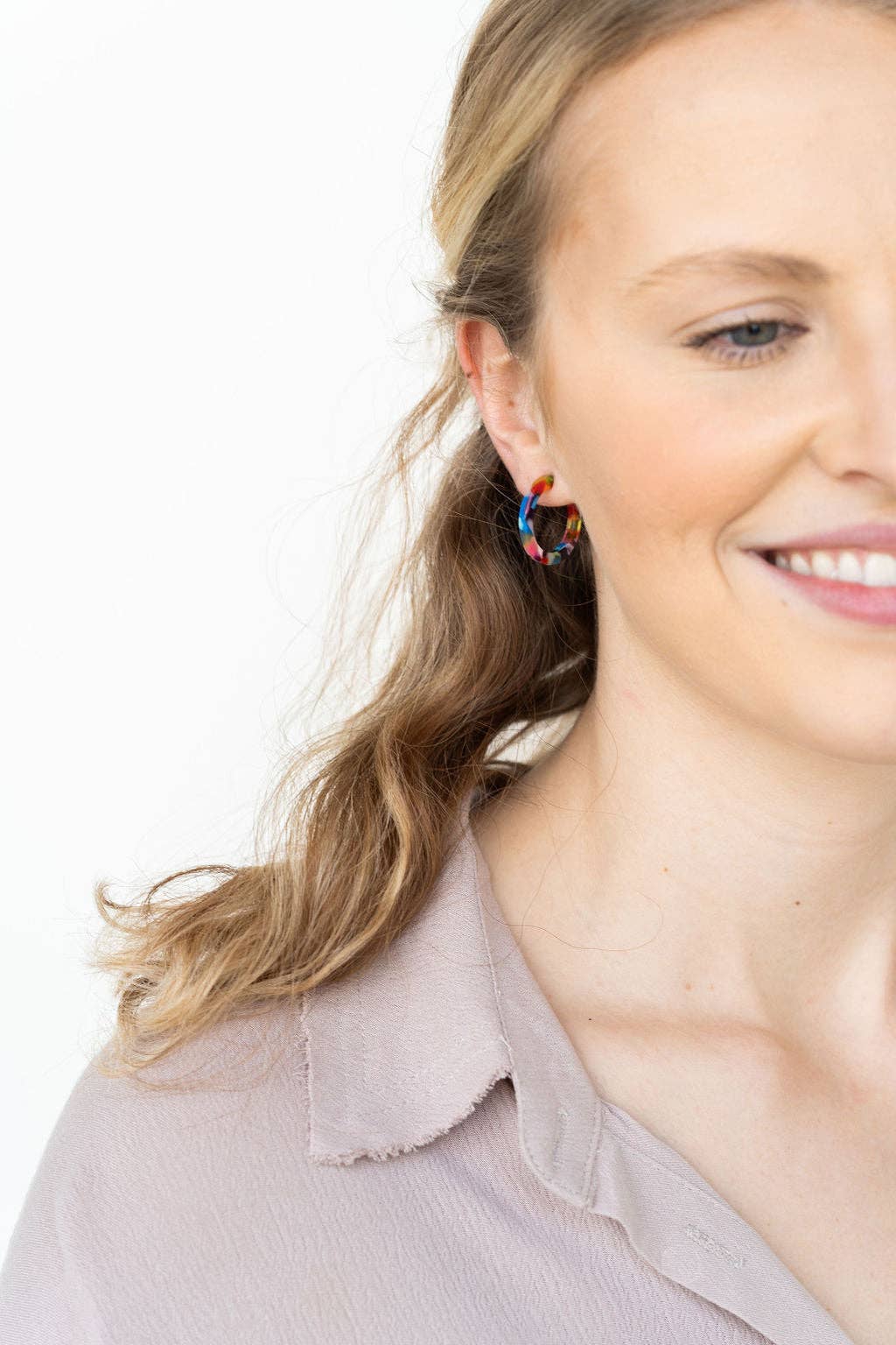 Spiffy & Splendid - Wholesale Hoop Earrings - Cam Mini Hoops - Fiesta // Jewelry, Earrings, Best Seller, Gift4