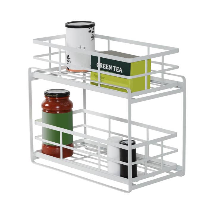Organiseur de comptoir de cuisine avec tiroirs, blanc pour la vente par Honey-Can-Do
