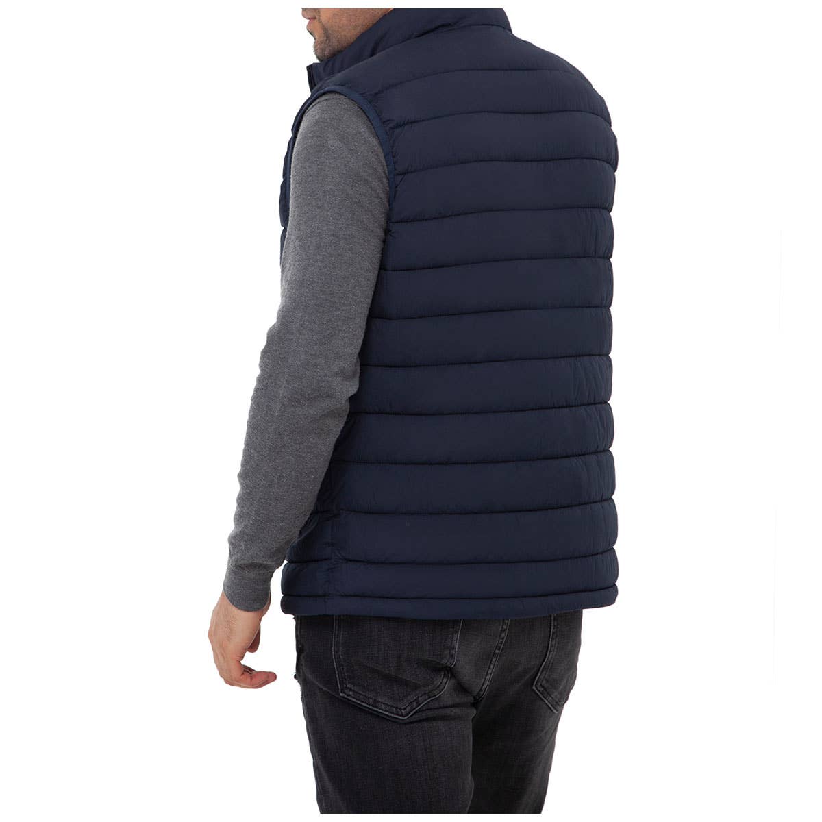 Rokka & Rolla - Wholesale Outerwear Vest - Men's - Men's Packable Puffer Vest Warm Sleeveless Jacket1