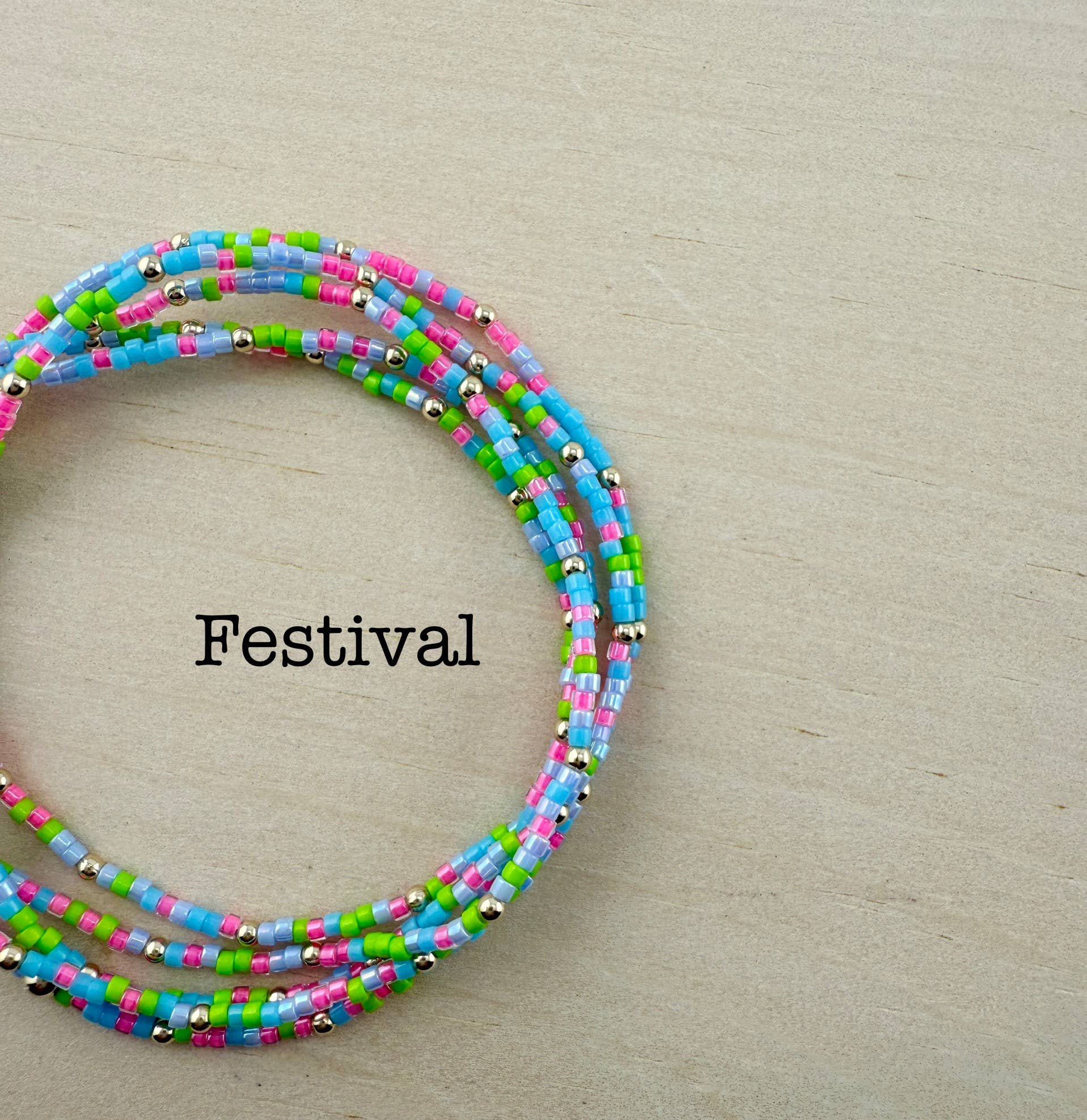 Back Bay Bead Company - Wholesale Beaded Bracelet - Stretchy Seed Bead Bracelets Gold Fill Gifts for Her Jewelry24