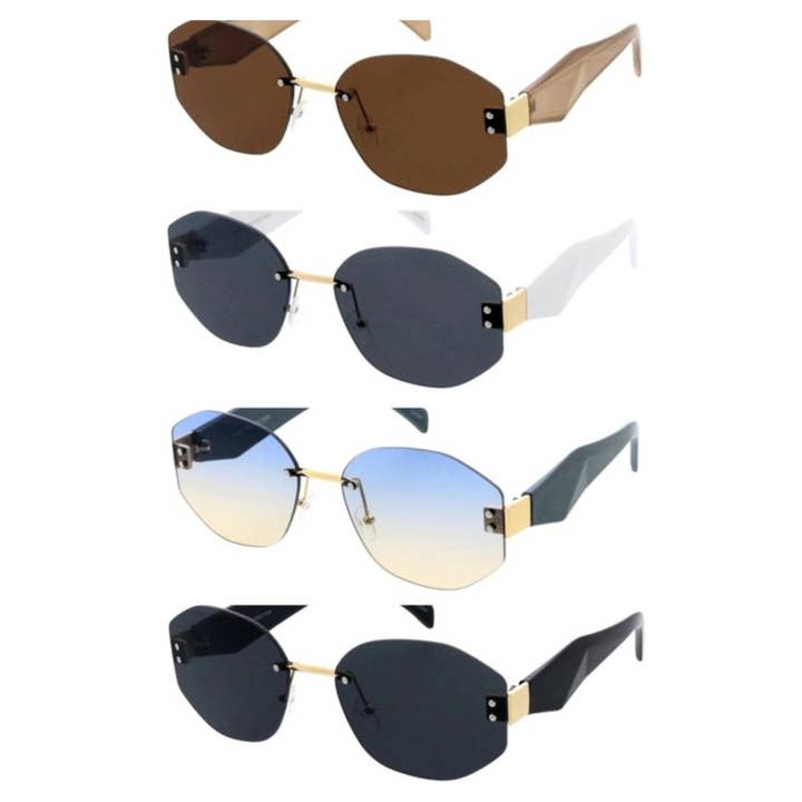 5269 Unisex Metal Medium Rimless Oval Frame
for wholesale by BLUELINE TRADING