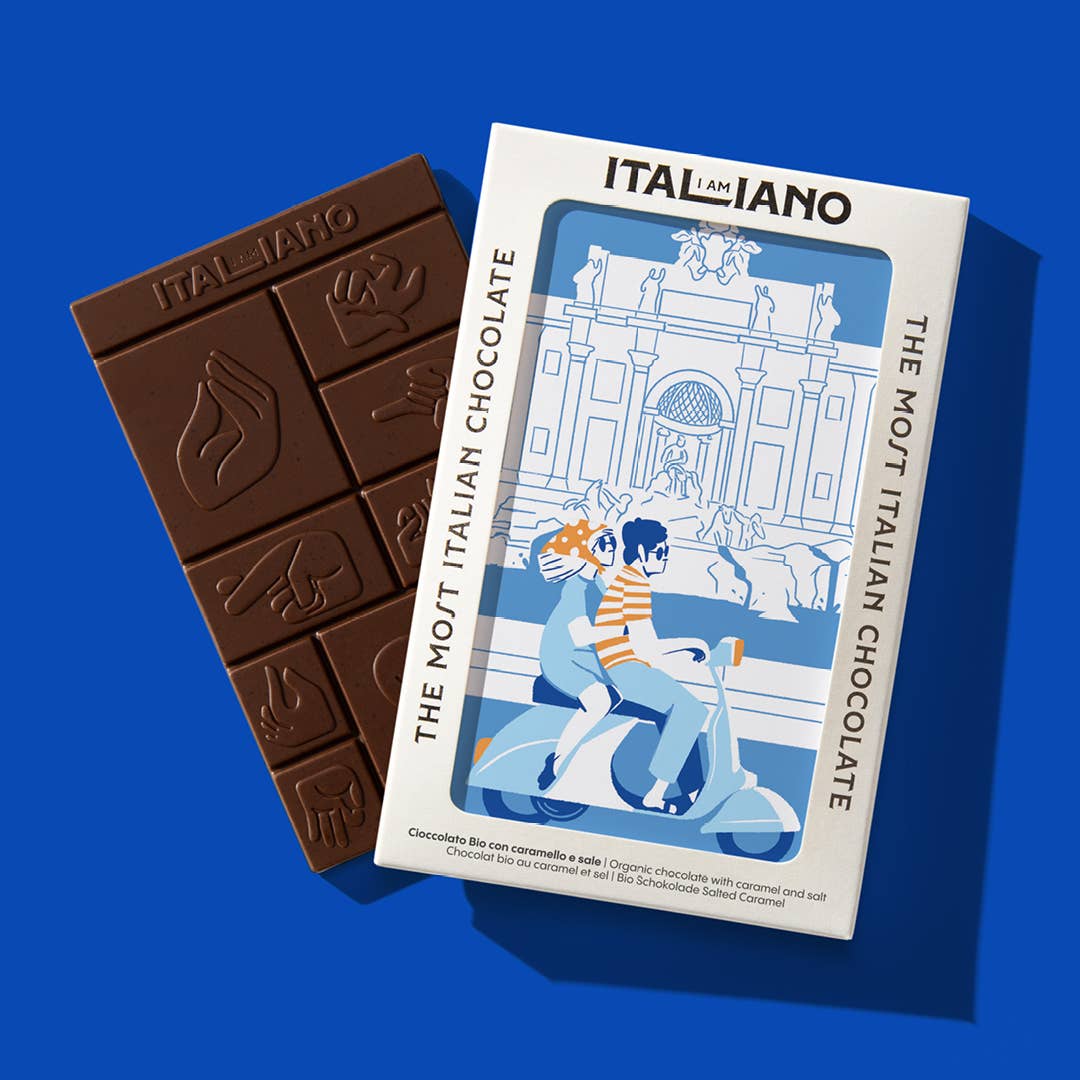 I AM ITALIANO – Engroshandel Chokoladebar – Rom - Økologisk Chokolade med Karamel og Salt1