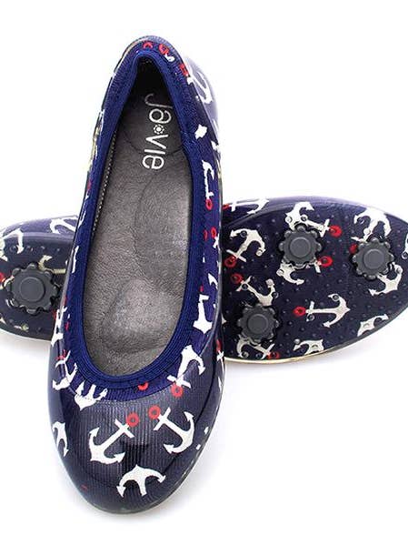 ja-vie anchors away jelly flats shoes for wholesale by Ja-vie