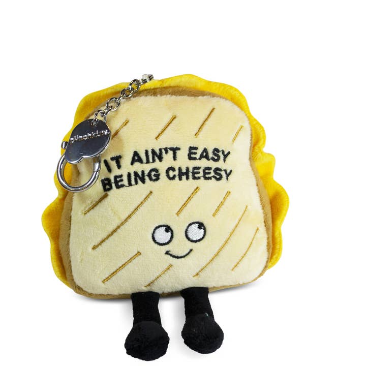 Punchkins - Wholesale Keychain - Unisex - Grilled Cheese Sandwich Plush Bag Charm It Ain'T Easy Toy