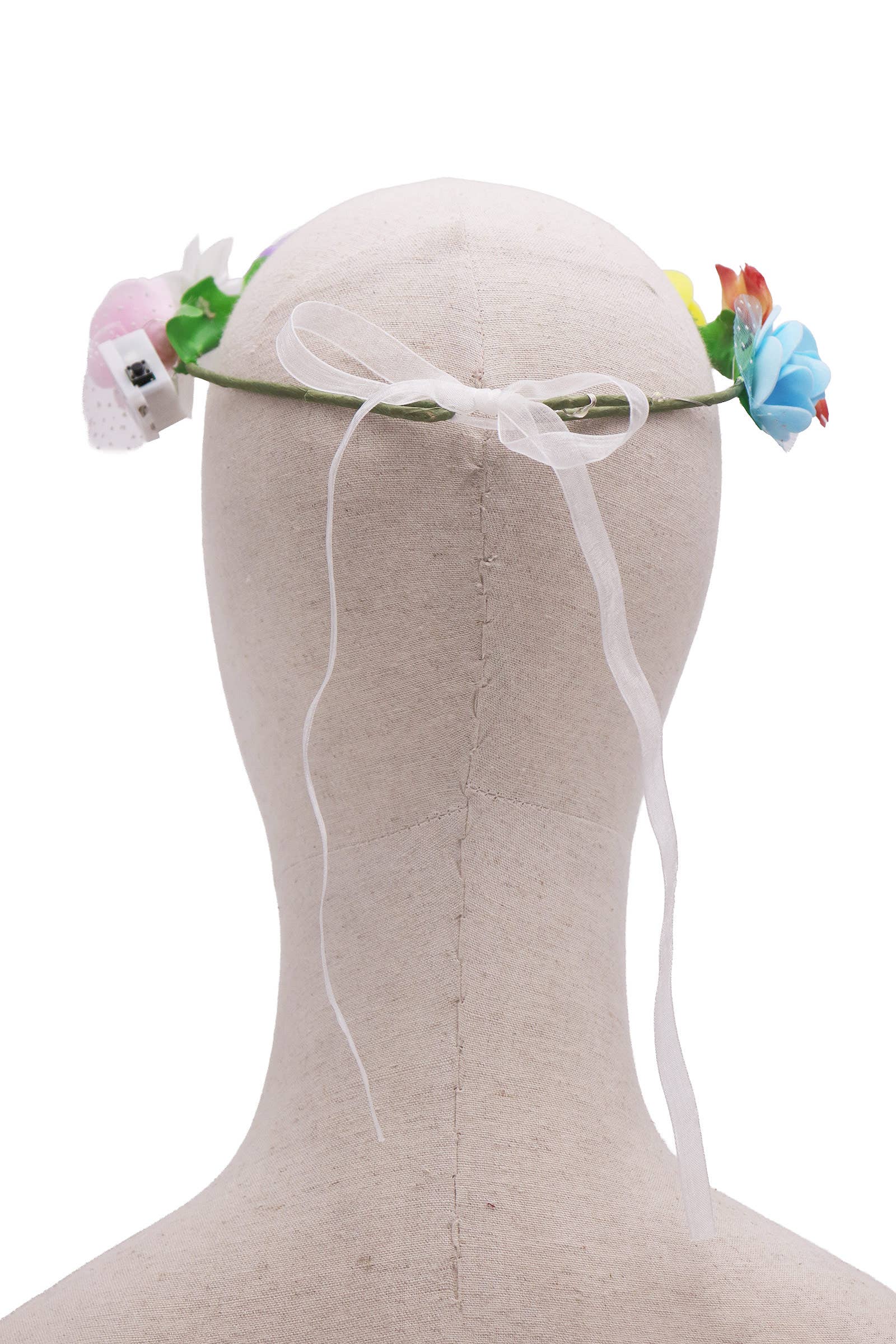 Assorted Floral Lace Trim Led Light-up Crown Headpiece for wholesale on Faire4