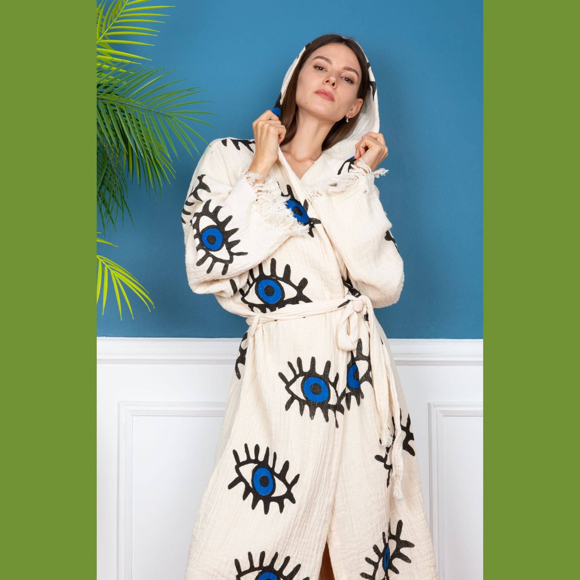 DNZ Textiel B.V. – wholesale Morgonrock - Dam – Ond öga morgonrock - 100% bomull10