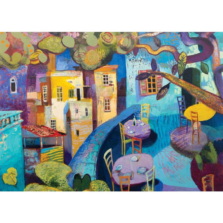 Art & Fable Puzzle Company, LLC - Wholesale Puzzle - Adult - NEW! Twilight in Umbria; 500-pc Velvet-Touch Jigsaw Puzzle