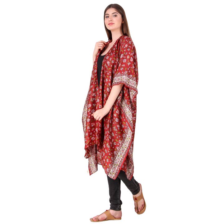 Sewing New Futures, Inc - Wholesale Kimono - Women's - Vintage Sari Kimono10