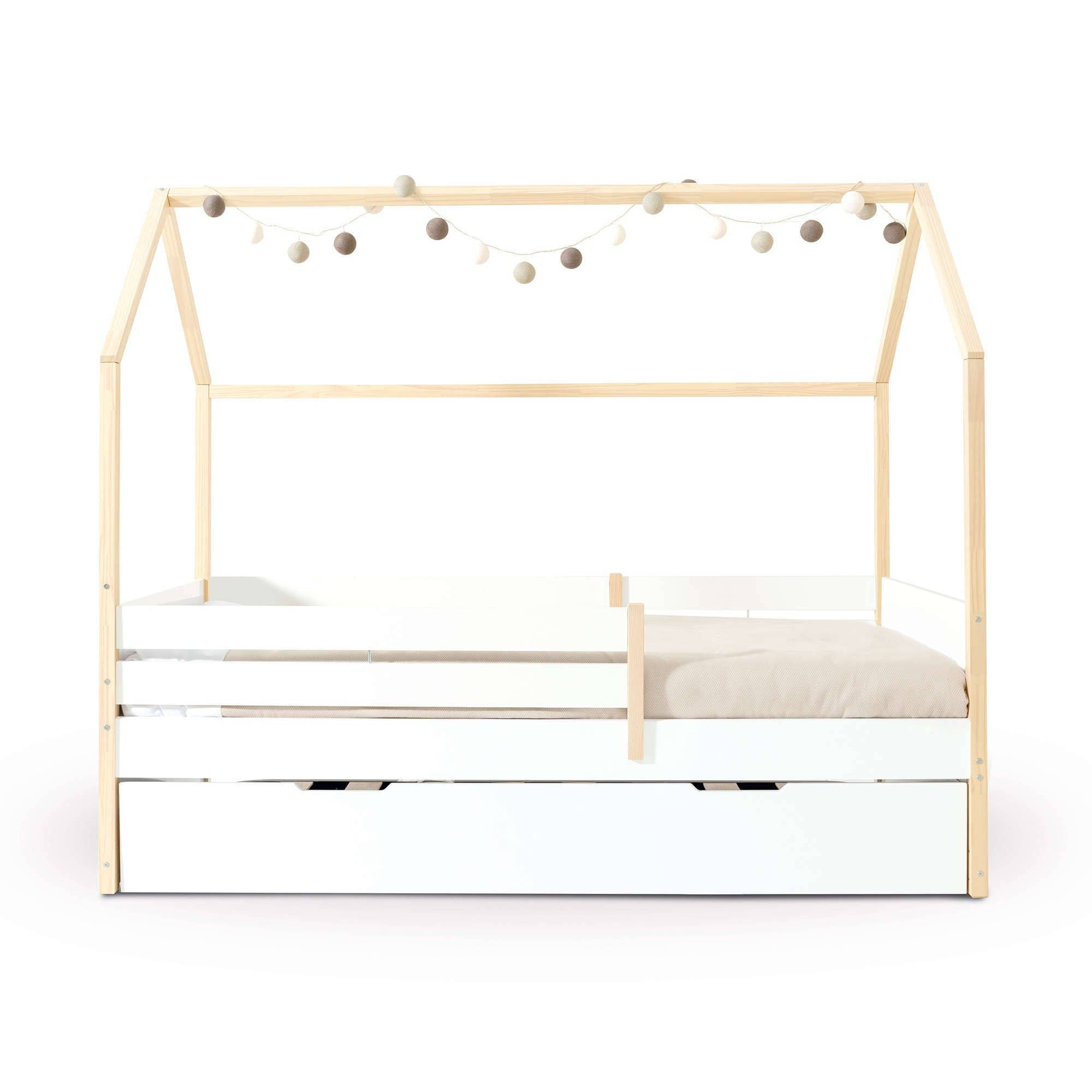 Alondra Baby - Wholesale Bed - Kids & Baby - Montessori bed 90x200 cm with drawer/trundle bed in wood · Sogni XL NB200017