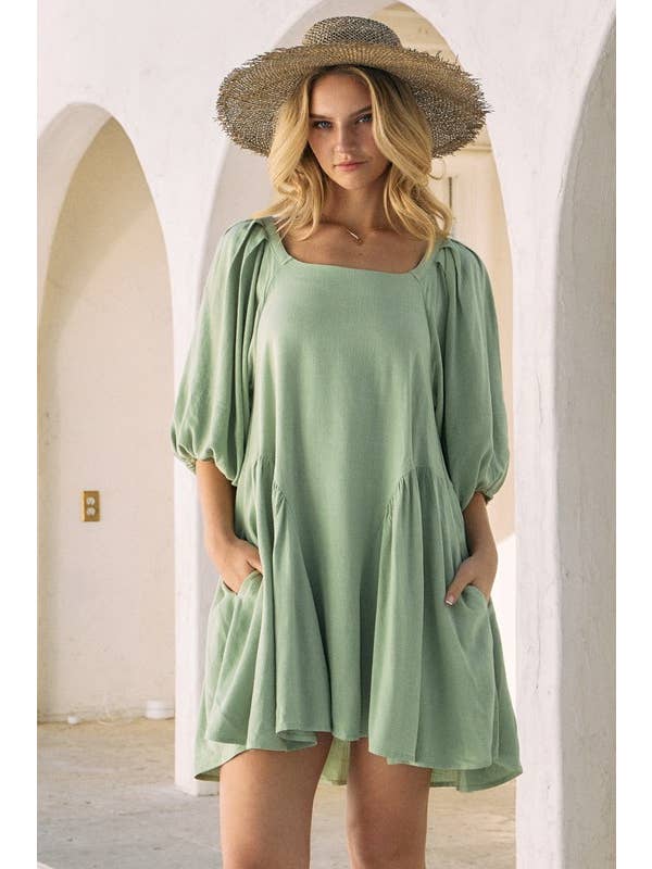 Oddi - Wholesale Dress - Women's - Back Tie Mini Dress