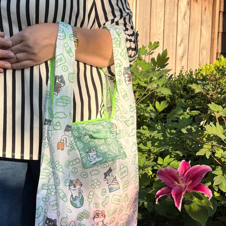 Small Noggin Studios - Wholesale Grocery/Shopping Bag - Cats on Vacation Reusable Grocery Eco Bag 2