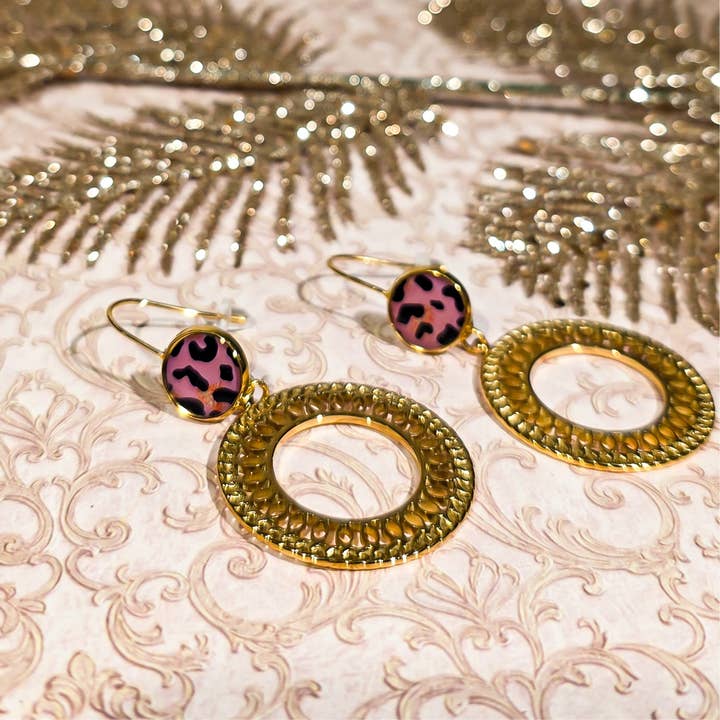 Leopard graou ringen messing 24k roestvrij staal voor wholesale door Lydée Déco