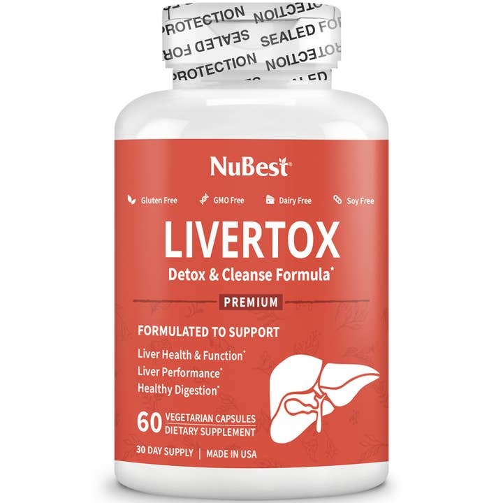 LiverTox by NuBest, Premium Liver Cleanse, 60 Vegan Caps for wholesale by NuBest Nutrition