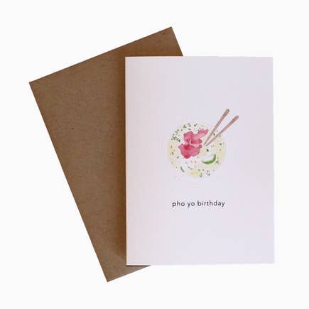 Birthday Pho for wholesale by Cabbage Paper Goods