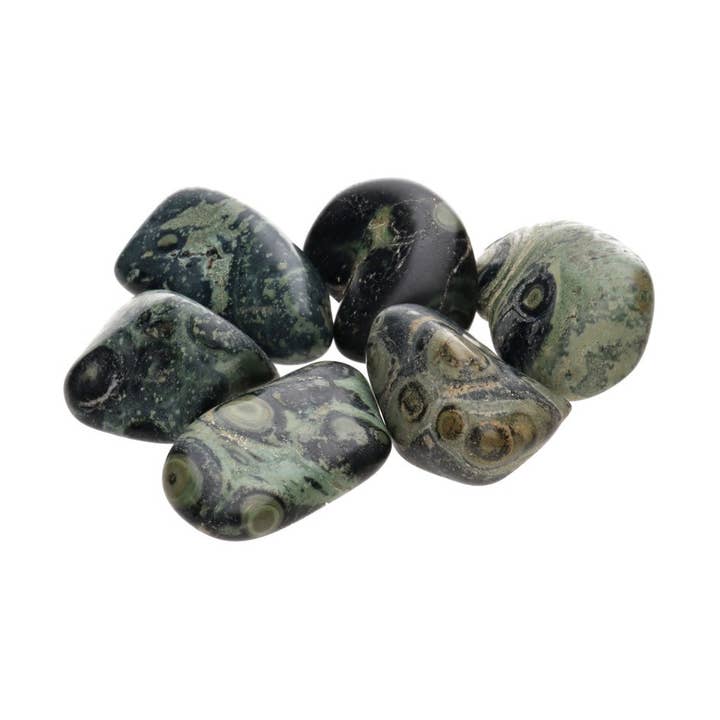Kambaba Jasper Tumbled Stones 2x1cm for wholesale by Vives de la Cortada S.L