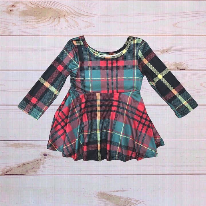 Holiday geruite jurk voor wholesale door Melina & Me