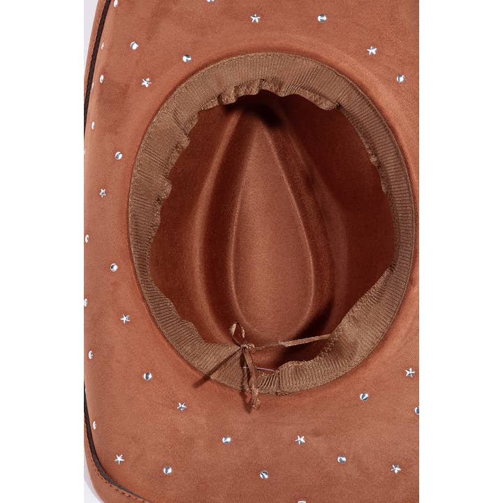 Anarchy Street - Wholesale Fedora - Women's - Studded Star Brim Western Cowboy Hat