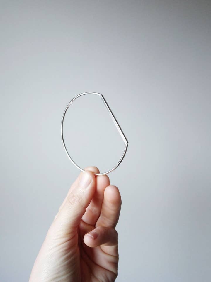 Eclipse Bangle Silver for wholesale by Pistol and Peach