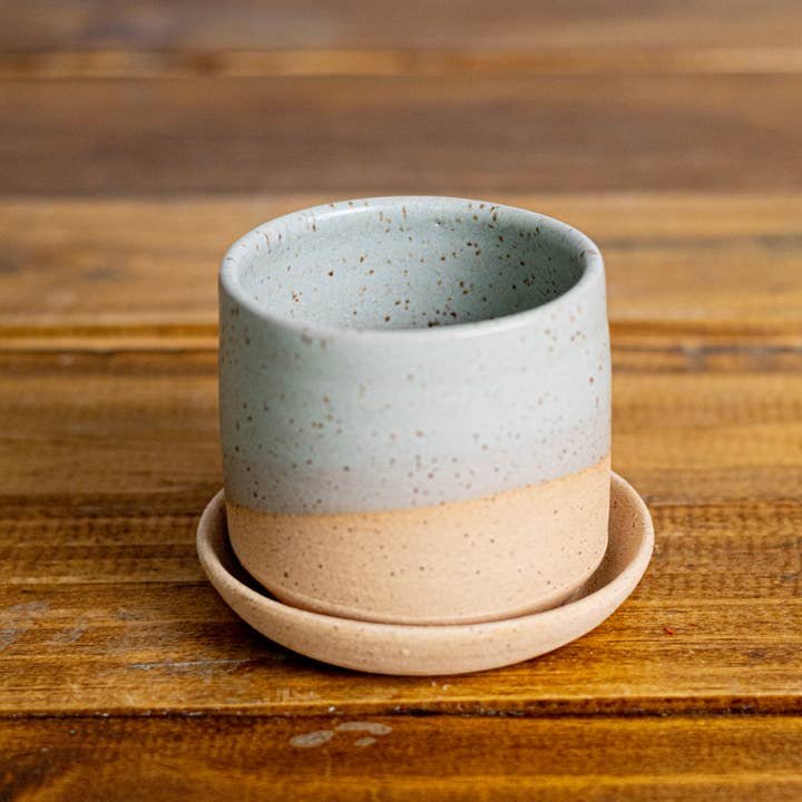 Hands On Ceramics - Vendita all'ingrosso Vasi per piante - Vaso in ceramica – Vaso da 3" con sottovaso1