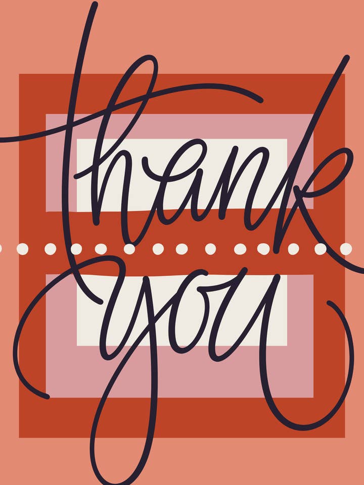 Thank you (brown) for wholesale by With An Eye Cards