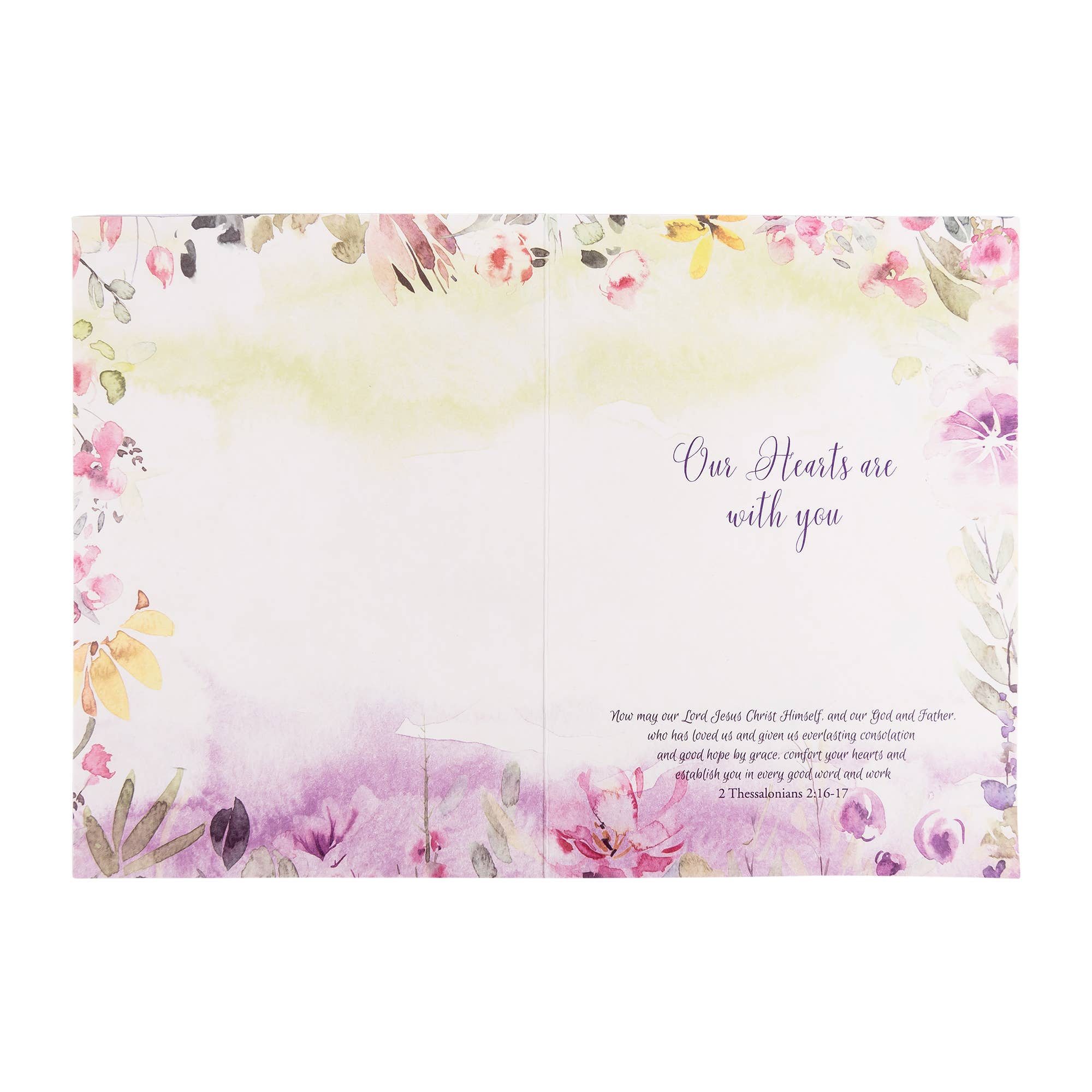 Divinity Boutique - Wholesale Sympathy Card - Single Cards: Condolences Thessalonians 2:16-17 (Set of 6)2