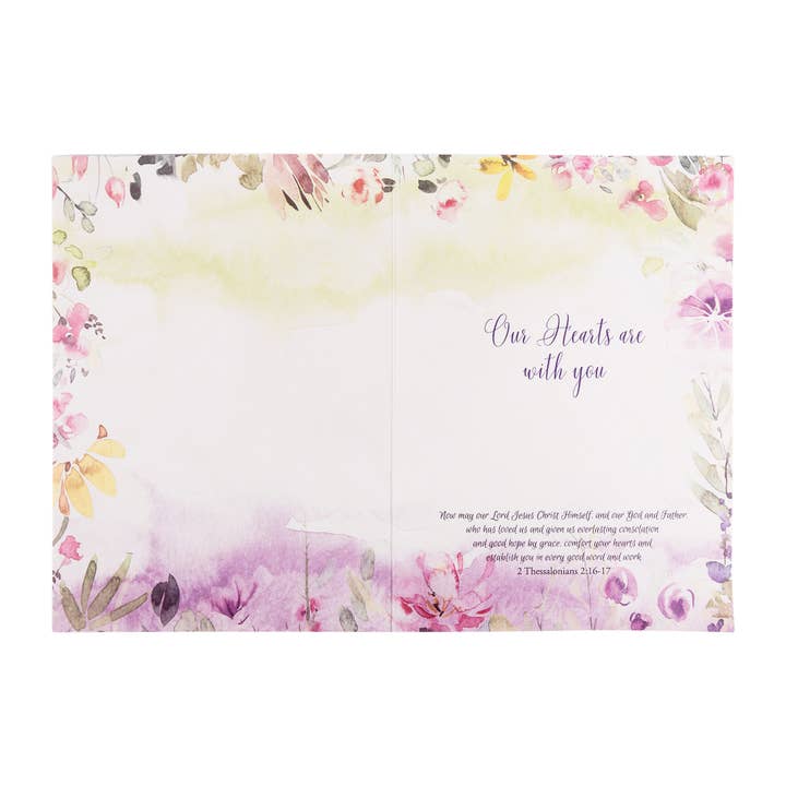 Divinity Boutique - Wholesale Sympathy Card - Single Cards: Condolences Thessalonians 2:16-17 (Set of 6)2