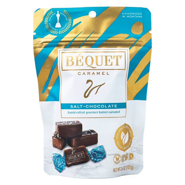 Béquet Confections - Wholesale Caramel - Béquet Gourmet Caramel 3.6 oz Pouch