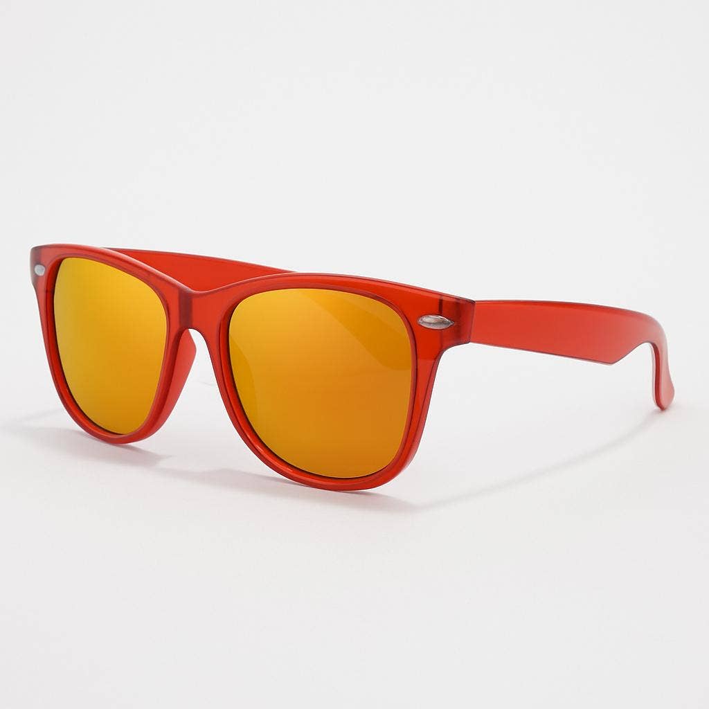 NHP International - Wholesale Sunglasses - Women's - Red 'Distressed' sunglasses with mirror lenses 2215-210