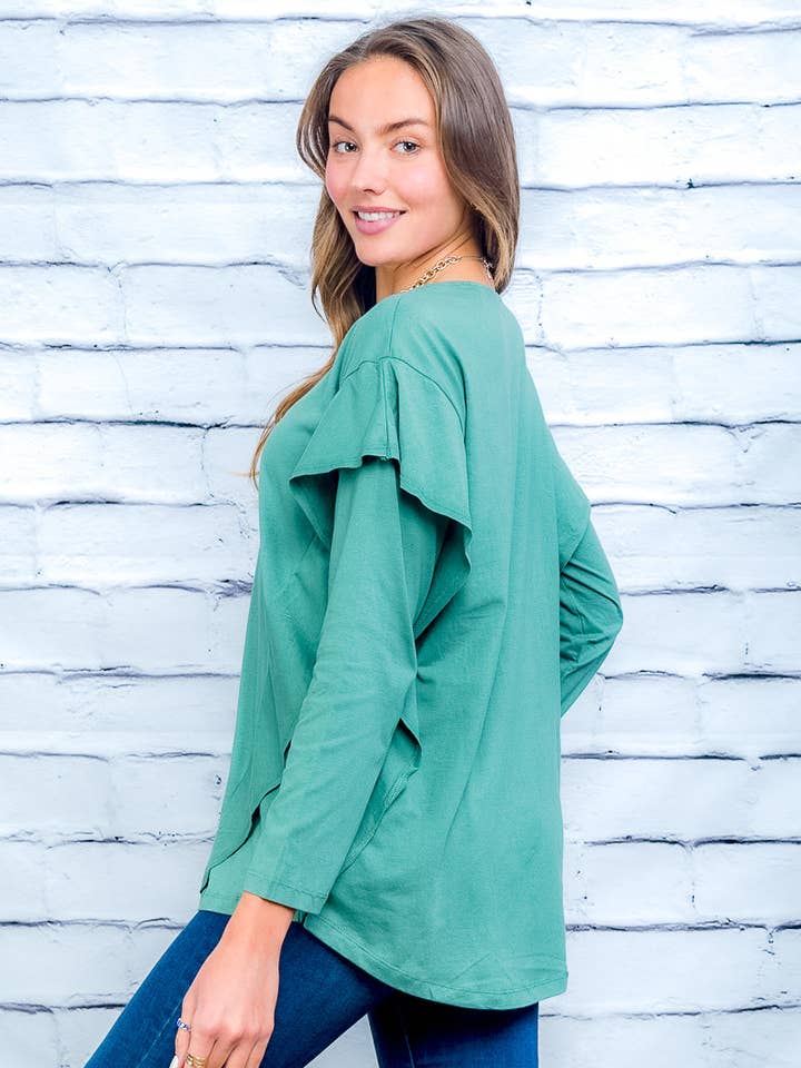 Långärmad topp (T2031-KL) för wholesale av Wholesale Fashion Couture