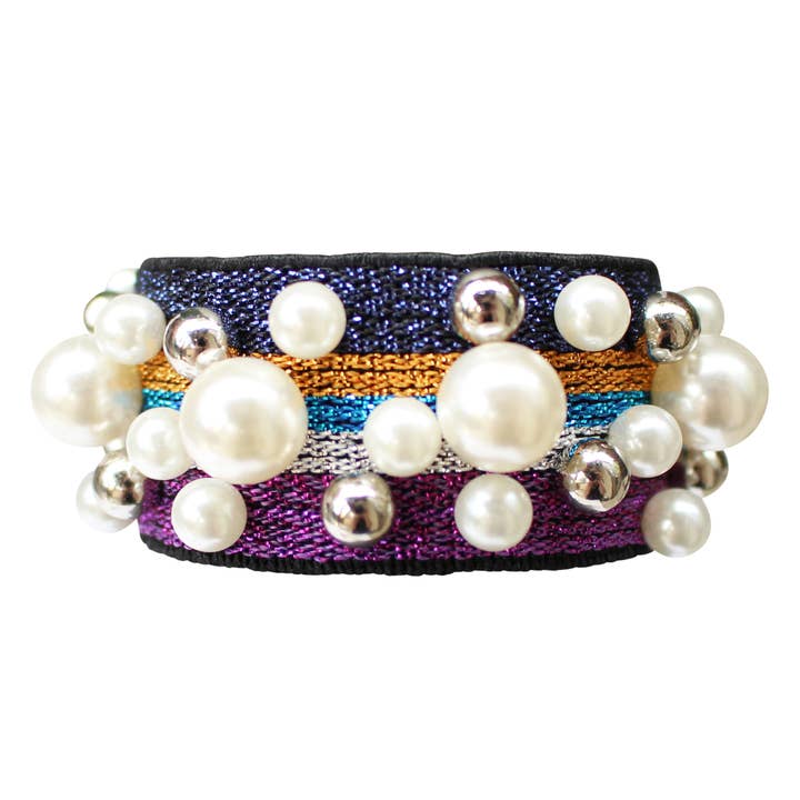 Gemelli – Engroshandel Hårbånd - Dame – Perle Stud Hair Tie24