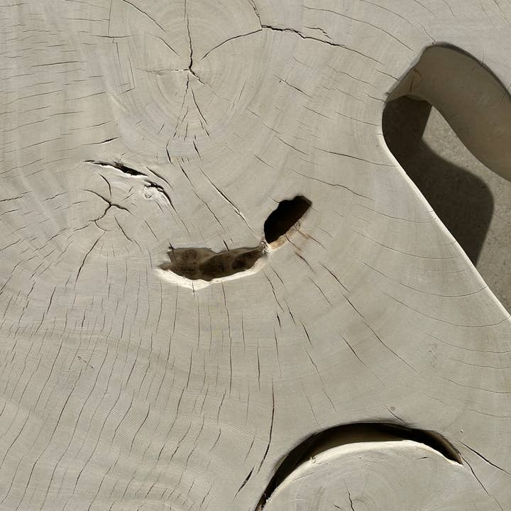 Office Objets - Wholesale Coffee Table - Very large coffee table in bleached mango wood with organic top D:140cm29