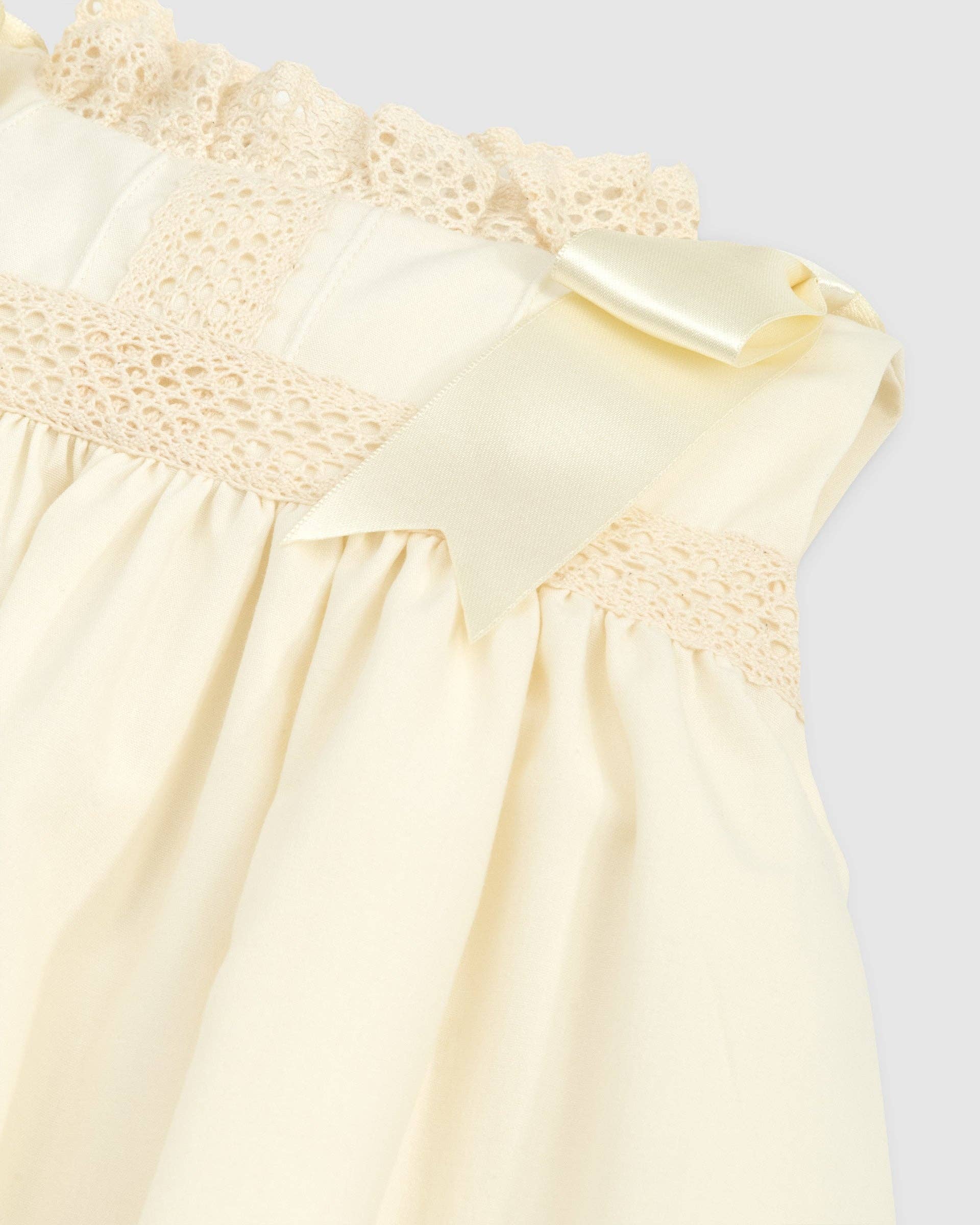 Posh Pickle - Vendita all'ingrosso Vestito - Bambini - Vestito Senza Maniche Ecru Cambridge Heirloom20