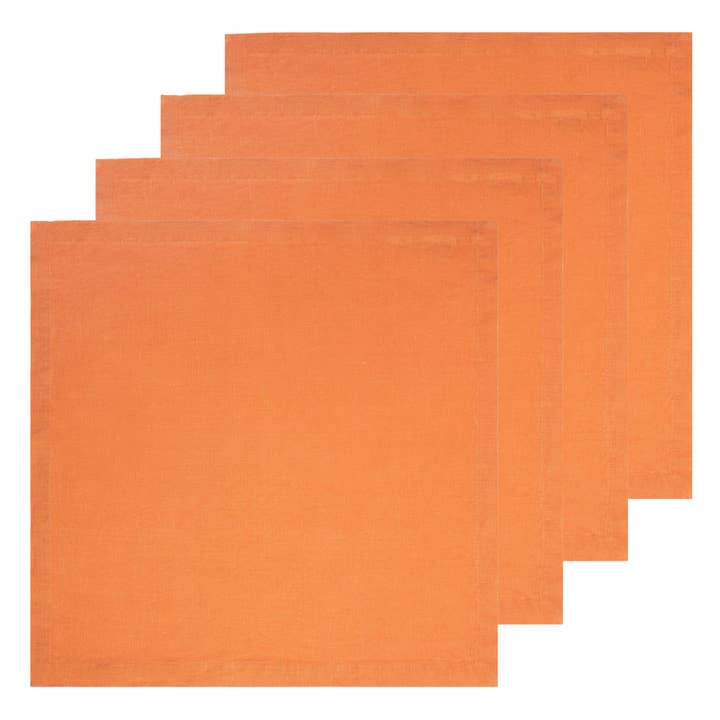 Everyday Napkins Clementine 21x21 - Set of 4 for wholesale by Couleur Nature