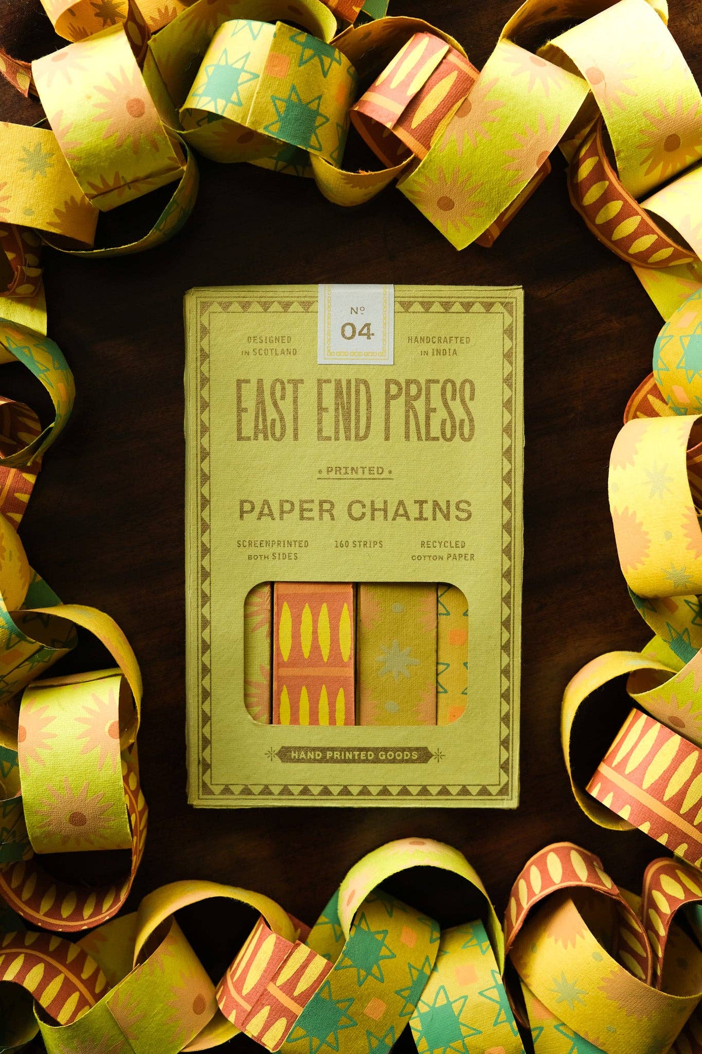 East End Press - Wholesale DIY Craft Kit - UK/EU: Yellow and Green Paper Chain Kit3