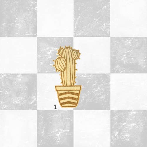 Succulent Magnet for wholesale by Checkered Edge Designs