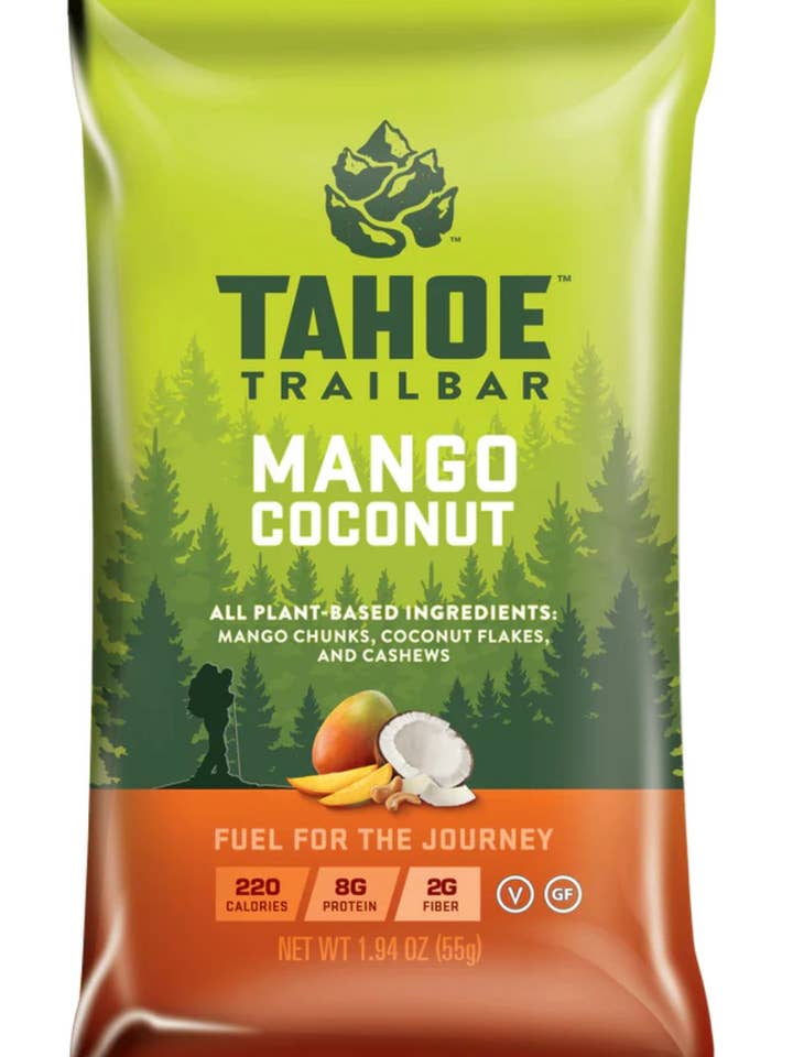 Mango Coconut Vegan Energy Bars for wholesale by Tahoe Trail Bar
