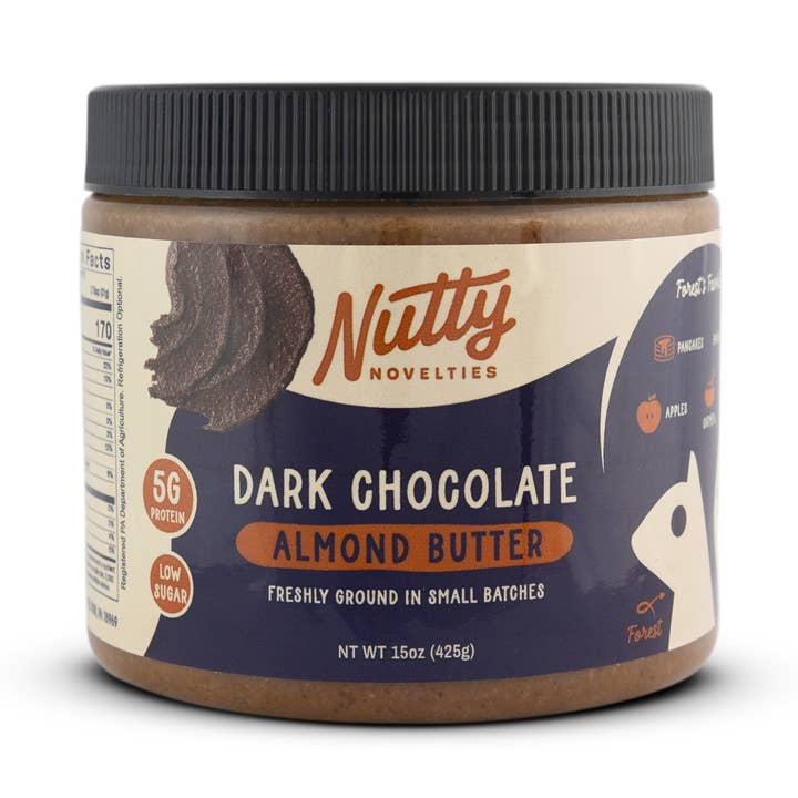 Dark Chocolate Almond Butter for wholesale by Nutty Novelties