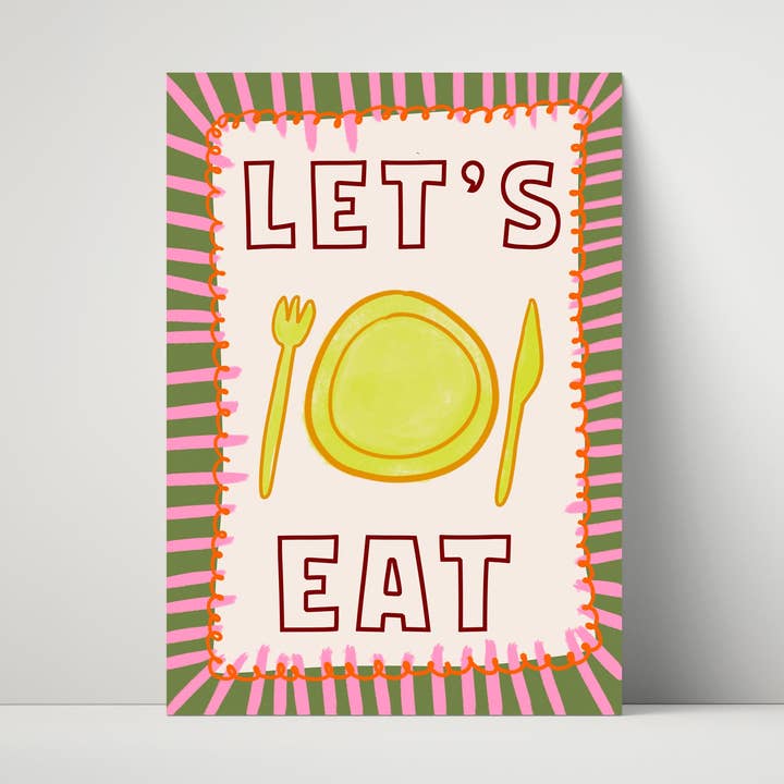 Let's Eat for wholesale by Maddison Ball Creative