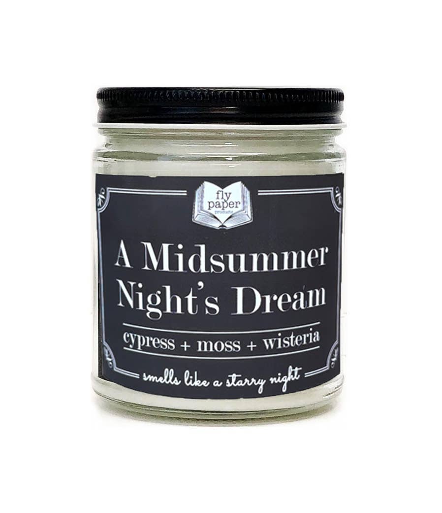 Fly Paper Products - Wholesale Jar/Filled Candle - A Midsummer Night's Dream 9 oz Candle Cypress + Wisteria 0