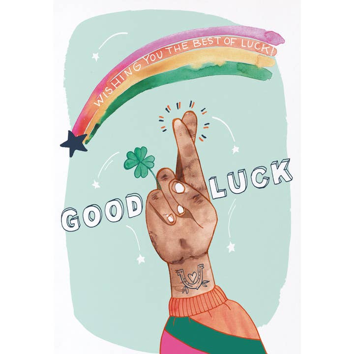 Lycka till/önskar dig lycka till för wholesale av Retrospect Greeting Cards